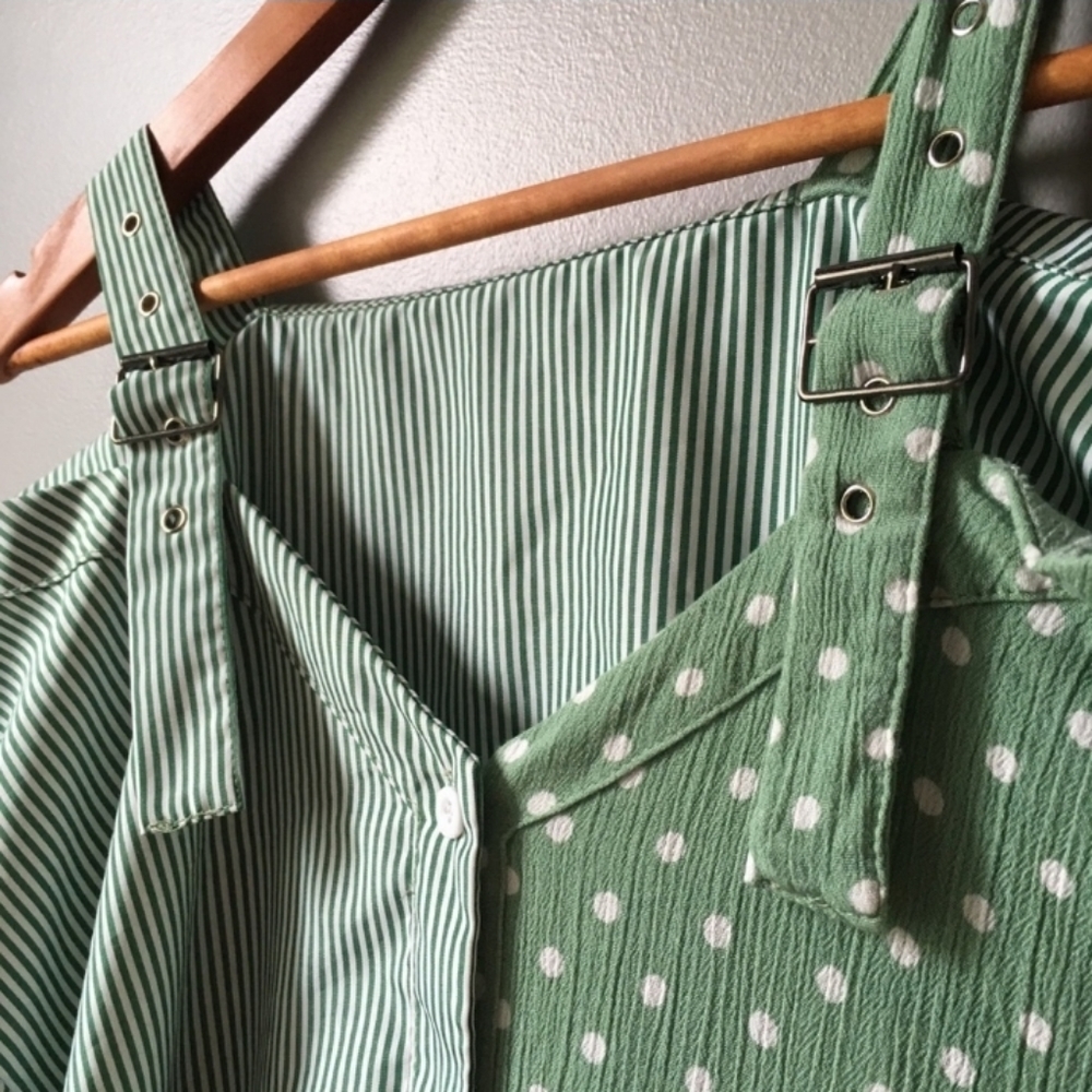 Open Cold Shoulder Asymmetrical Shirt Dress - Picture 5 of 8